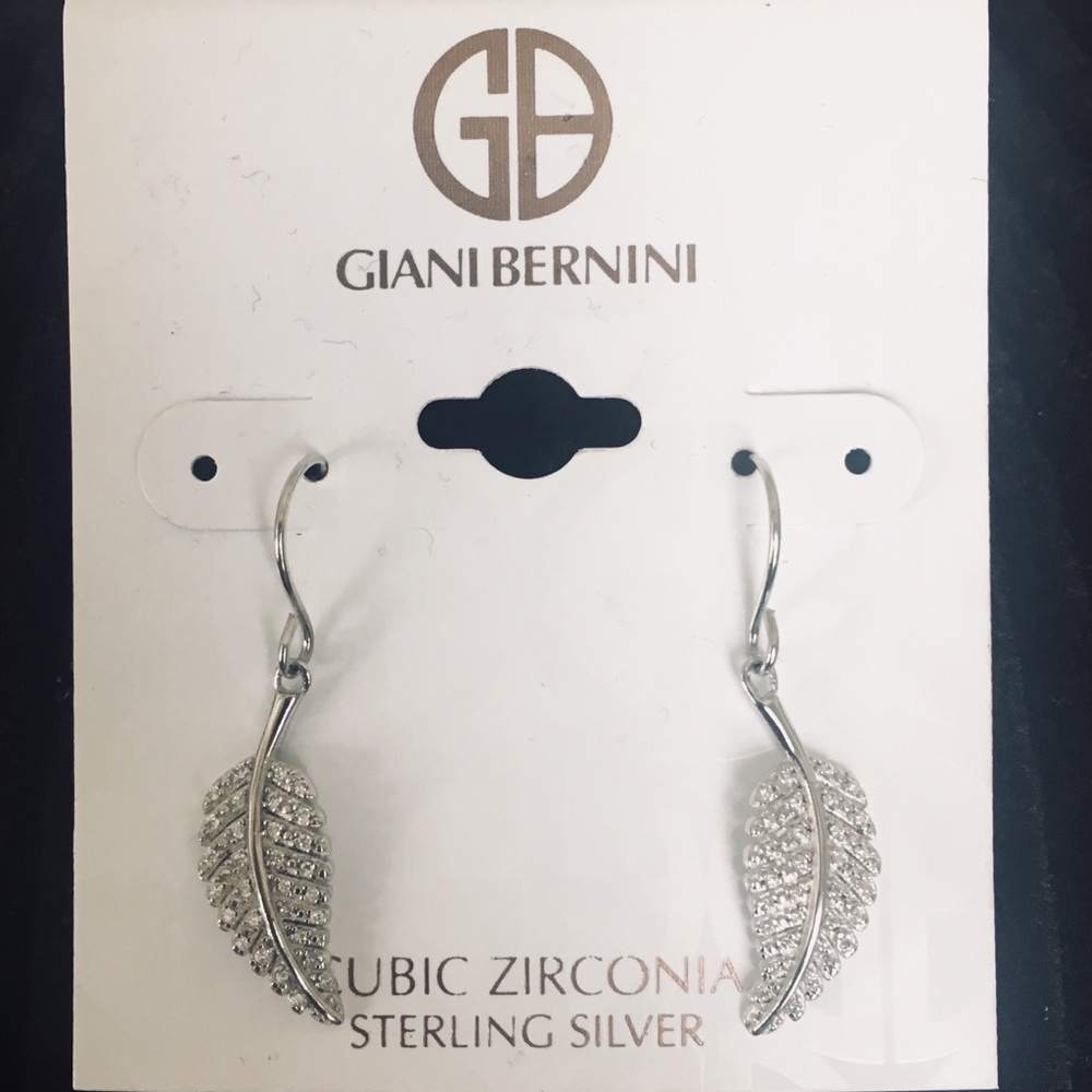 Sterling silver leaf earrings